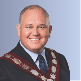 Frank Scarpitti, Mayor of Markham, speaking at the 4S New Horizons in Safety 2025 event.